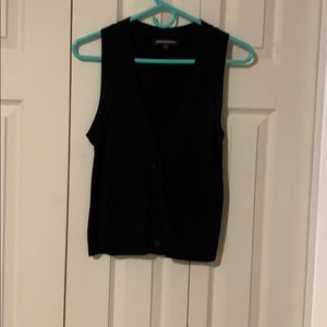 Black sweater vest